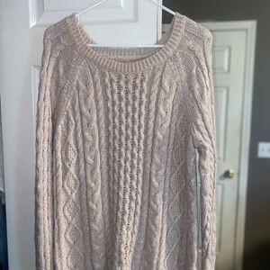 Cable Knit Cream Sweater